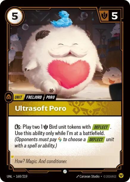 Ultrasoft Poro - Unleashed (Common) [UNL-160] — riftbound card