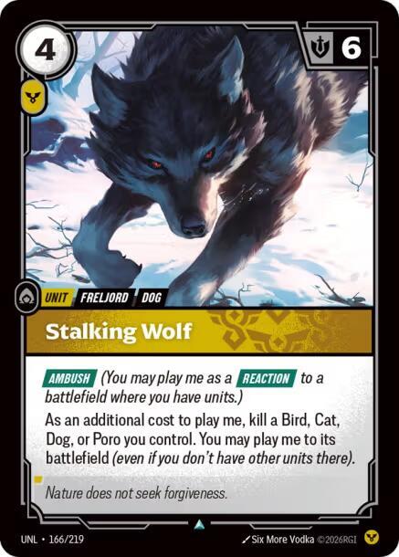 Stalking Wolf - Unleashed (Uncommon) [UNL-166] — riftbound card