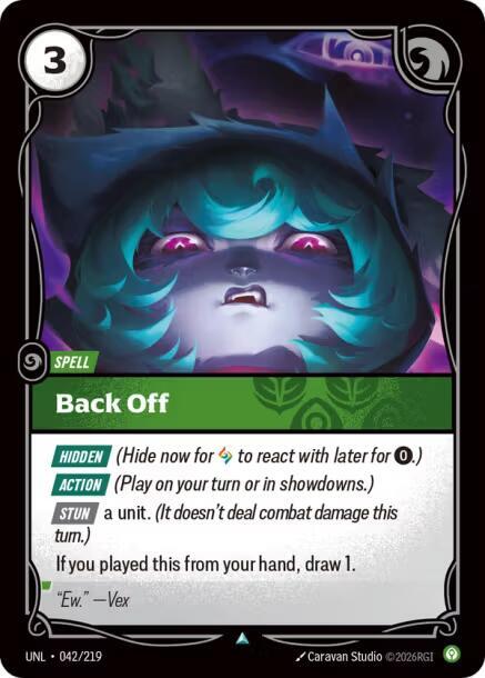 Back Off - Unleashed (Uncommon) [UNL-042] — riftbound card