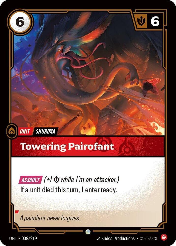 Towering Pairofant - Unleashed (Common) [UNL-008] — riftbound card