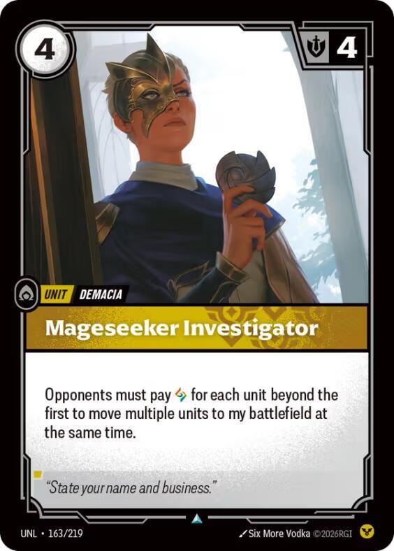 Mageseeker Investigator - Unleashed (Uncommon) [UNL-163] — riftbound card