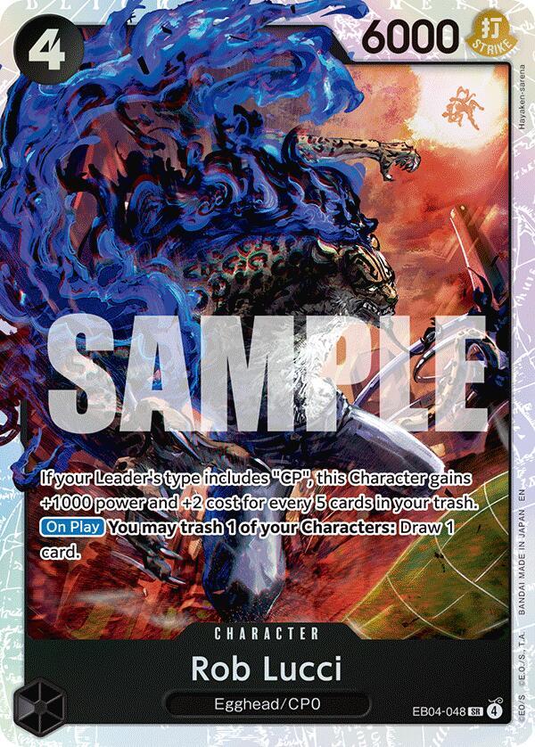 Rob Lucci (EB04-048) (V.1) - Adventure on Kami’s Island (Super Rare) [OP15-EB04-048] — one-piece card