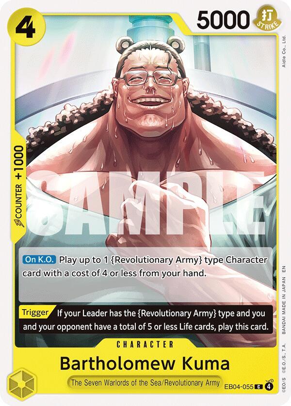 Bartholomew Kuma (EB04-055) - Adventure on Kami’s Island (Common) [OP15-EB04-055] — one-piece card Image principale du produit