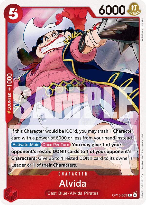 Alvida (OP15-003) (V.1) - Adventure on Kami’s Island (Rare) [OP15-003] — one-piece card