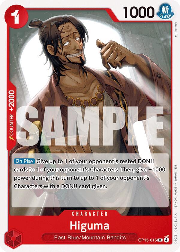 Higuma (OP15-015) - Adventure on Kami’s Island (Common) [OP15-015] — one-piece card