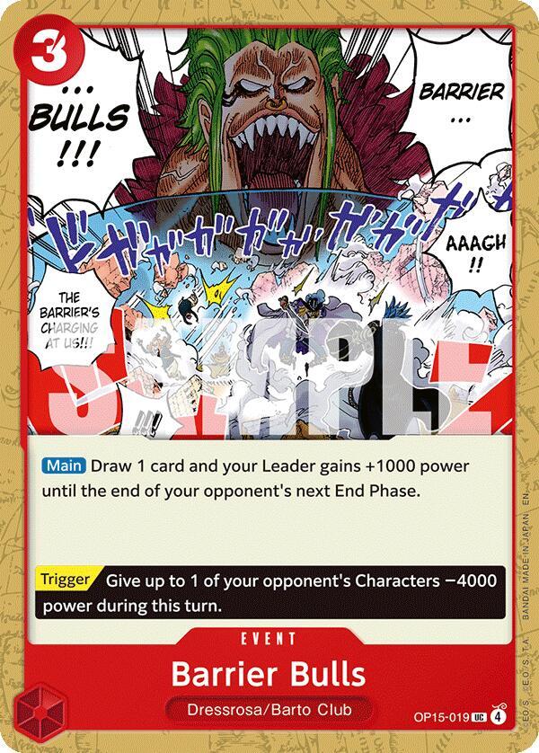 Barrier Bulls (OP15-019) - Adventure on Kami’s Island (Uncommon) [OP15-019] — one-piece card Hauptbild