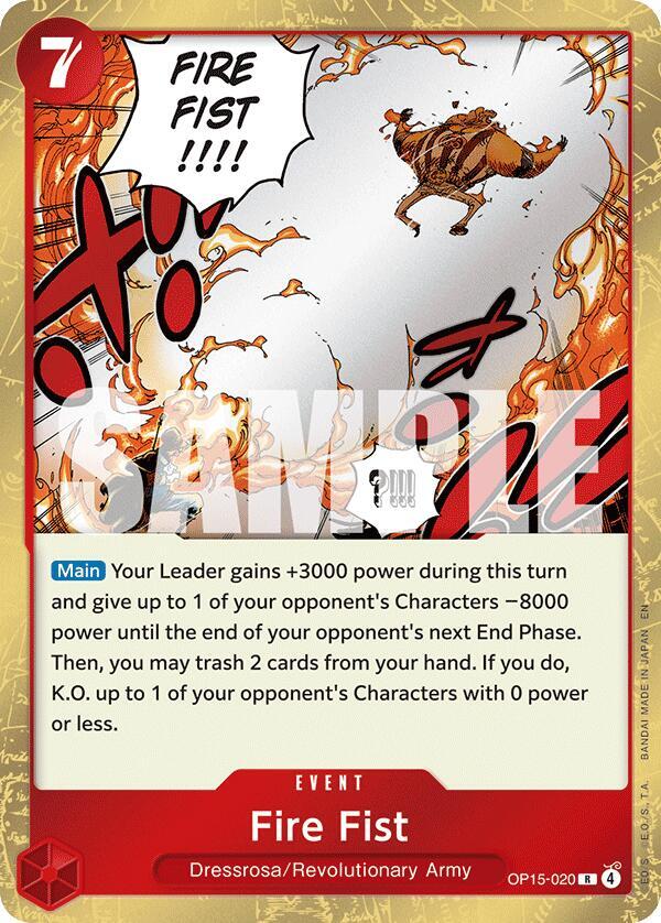 Fire Fist (OP15-020) - Adventure on Kami’s Island (Rare) [OP15-020] — one-piece card