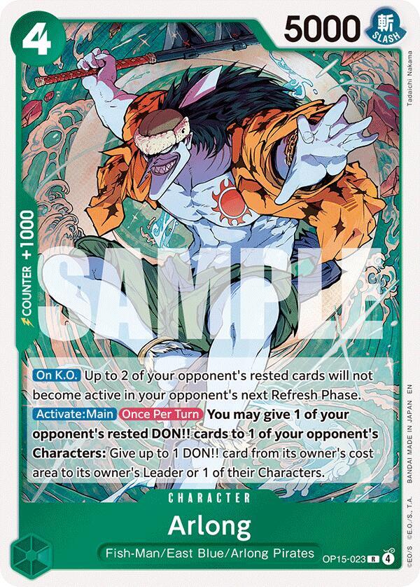Arlong (OP15-023) - Adventure on Kami’s Island (Rare) [OP15-023] — one-piece card Image principale du produit