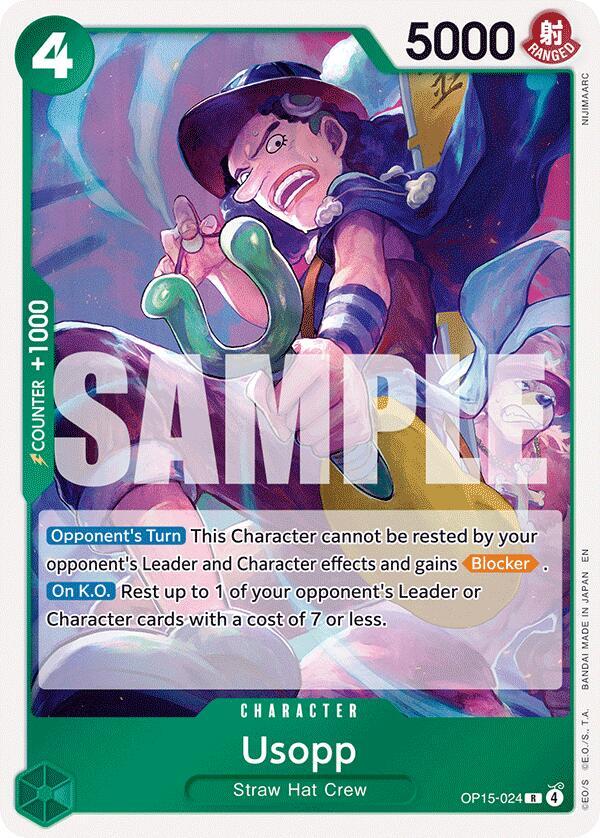 Usopp (OP15-024) - Adventure on Kami’s Island (Rare) [OP15-024] — one-piece card