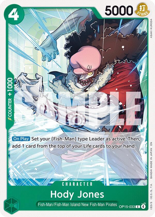 Hody Jones (OP15-033) - Adventure on Kami’s Island (Common) [OP15-033] — one-piece card