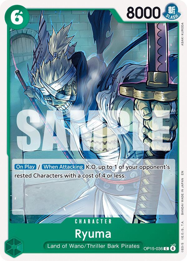 Ryuma (OP15-036) - Adventure on Kami’s Island (Common) [OP15-036] — one-piece card