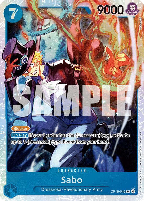 Sabo (OP15-046) (V.1) - Adventure on Kami’s Island (Super Rare) [OP15-046] — one-piece card