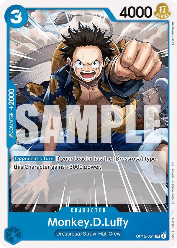 Monkey.D.Luffy (OP15-051) - Adventure on Kami’s Island (Uncommon) [OP15-051] — one-piece card Main image