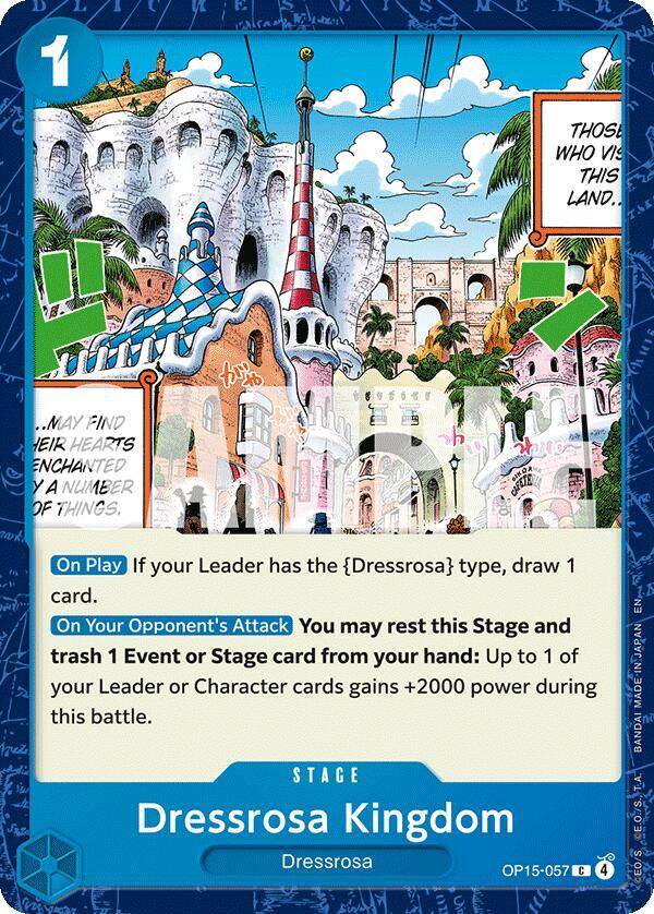 Dressrosa Kingdom (OP15-057) - Adventure on Kami’s Island (Common) [OP15-057] — one-piece card