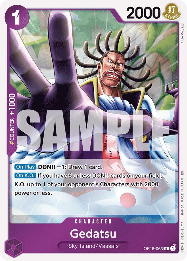 Gedatsu (OP15-063) - Adventure on Kami’s Island (Rare) [OP15-063] — one-piece card