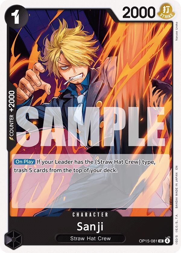 Sanji (OP15-081) - Adventure on Kami’s Island (Uncommon) [OP15-081] — one-piece card