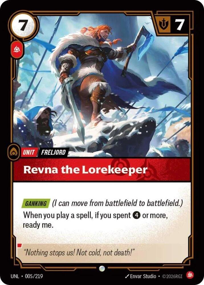 Revna the Lorekeeper - Unleashed (Common) [UNL-005] — riftbound card