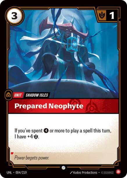Prepared Neophyte - Unleashed (Common) [UNL-004] — riftbound card
