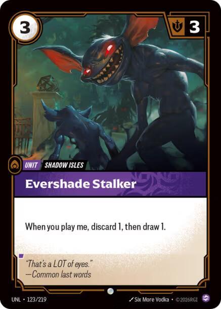 Evershade Stalker - Unleashed (Common) [UNL-123] — riftbound card