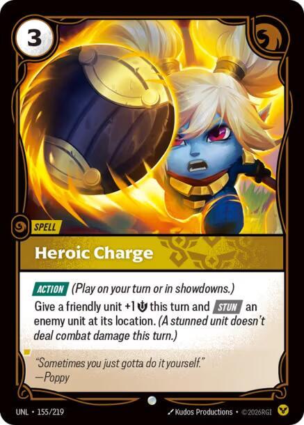 Heroic Charge - Unleashed (Common) [UNL-155] — riftbound card Image principale du produit