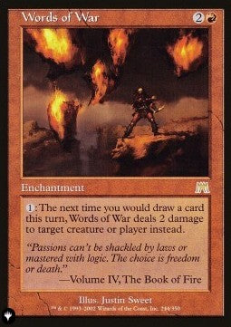 Words of War - The List (Rare) [ZNL-244] Immagine principale del prodotto