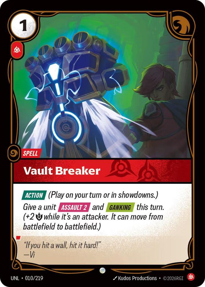 Vault Breaker - Unleashed (Common) [UNL-010] — riftbound card Immagine principale del prodotto