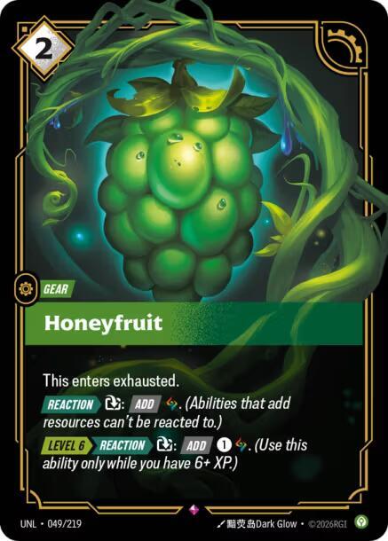 Honeyfruit - Unleashed (Rare) [UNL-049] — riftbound card Immagine principale del prodotto