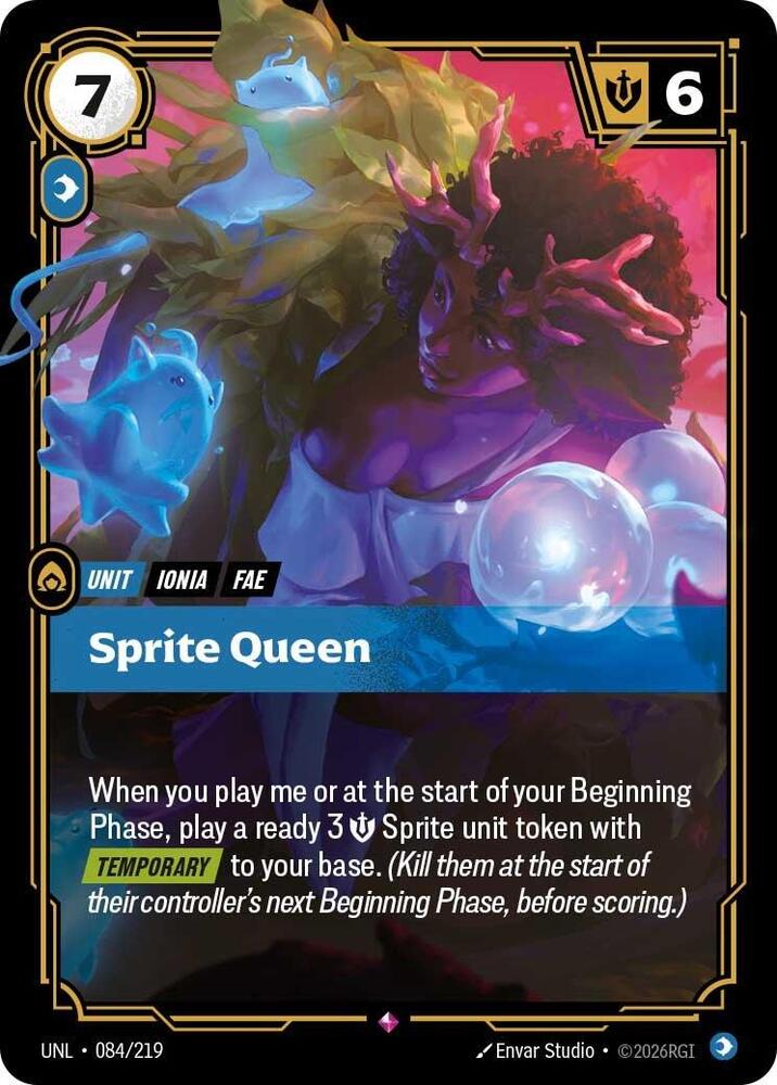 Sprite Queen - Unleashed (Rare) [UNL-084] — riftbound card Immagine principale del prodotto