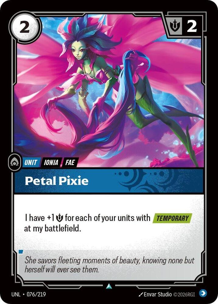 Petal Pixie - Unleashed (Uncommon) [UNL-076] — riftbound card