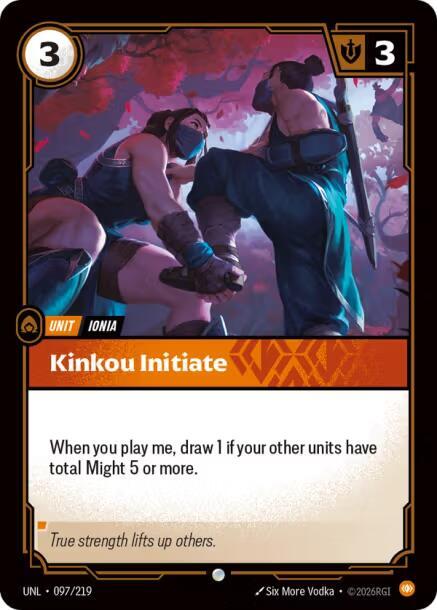 Kinkou Initiate - Unleashed (Common) [UNL-097] — riftbound card