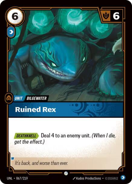 Ruined Rex - Unleashed (Common) [UNL-067] — riftbound card