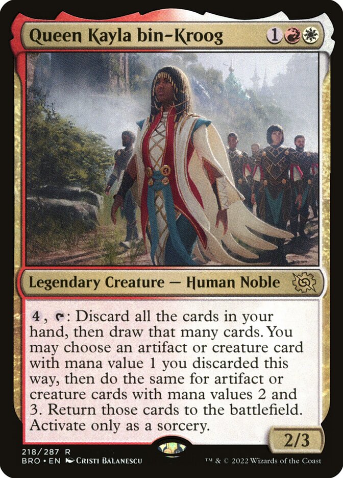 Queen Kayla bin-Kroog - The Brothers' War (Rare) [BRO-218] Imagen principal del producto