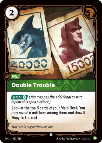 Double Trouble - Unleashed (Common) [UNL-032] — riftbound card