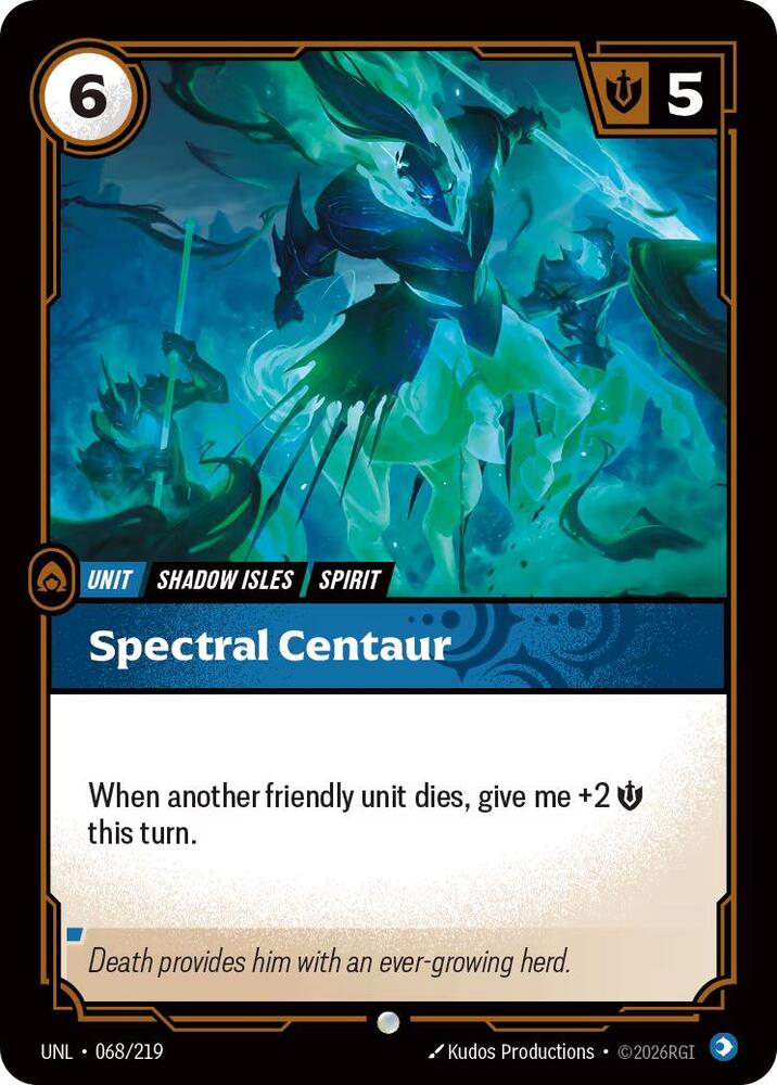 Spectral Centaur - Unleashed (Common) [UNL-068] — riftbound card