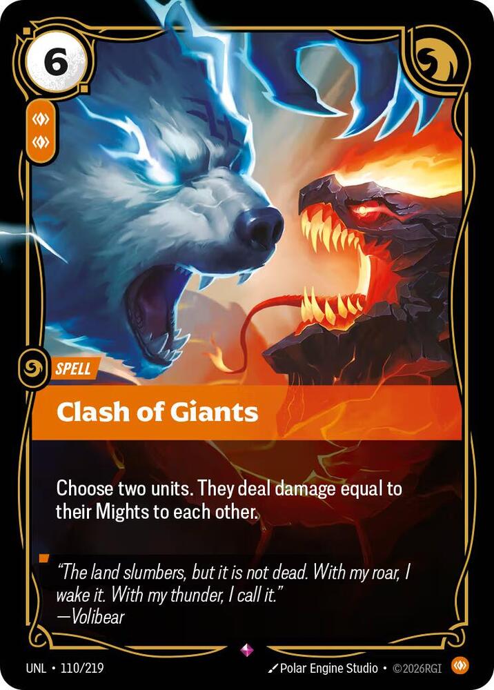 Clash of Giants - Unleashed (Rare) [UNL-110] — riftbound card Main image