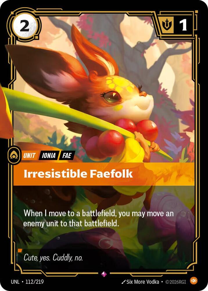 Irresistible Faefolk - Unleashed (Rare) [UNL-112] — riftbound card