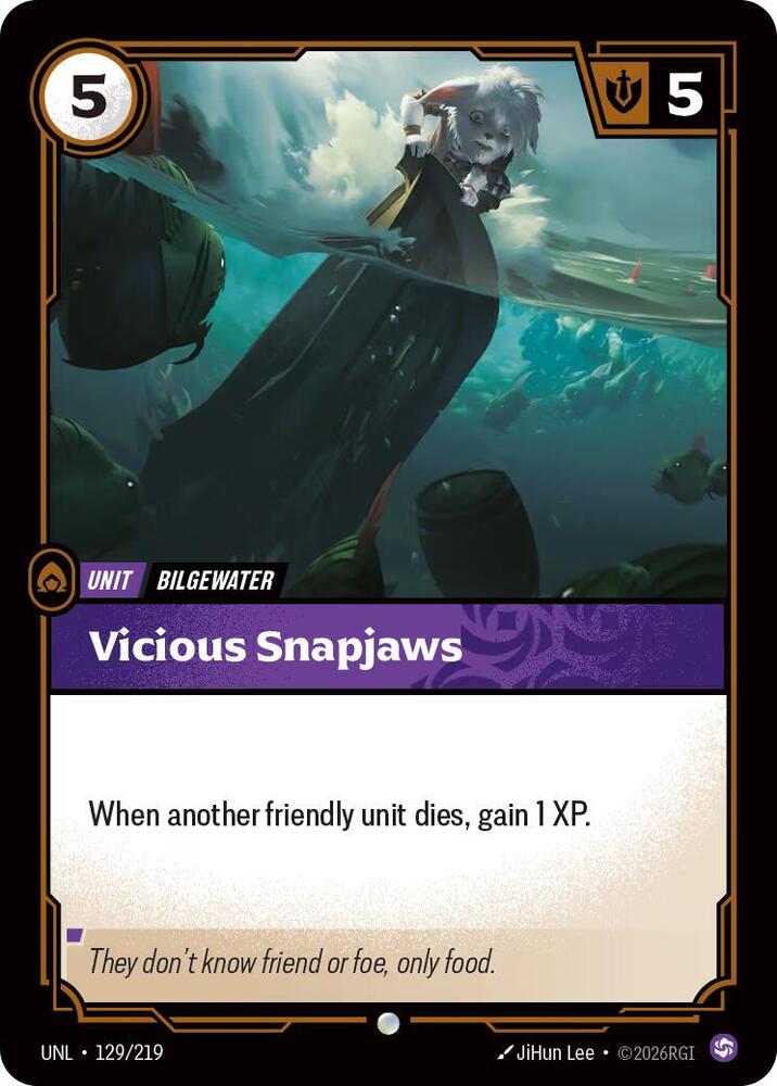 Vicious Snapjaws - Unleashed (Common) [UNL-129] — riftbound card