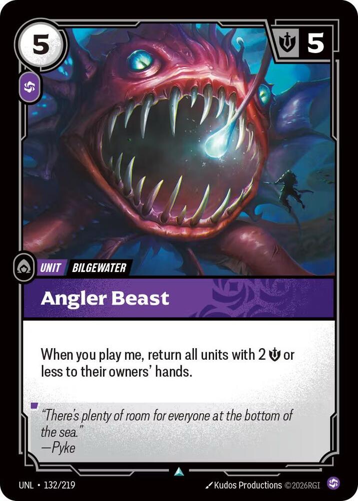 Angler Beast - Unleashed (Uncommon) [UNL-132] — riftbound card Image principale du produit
