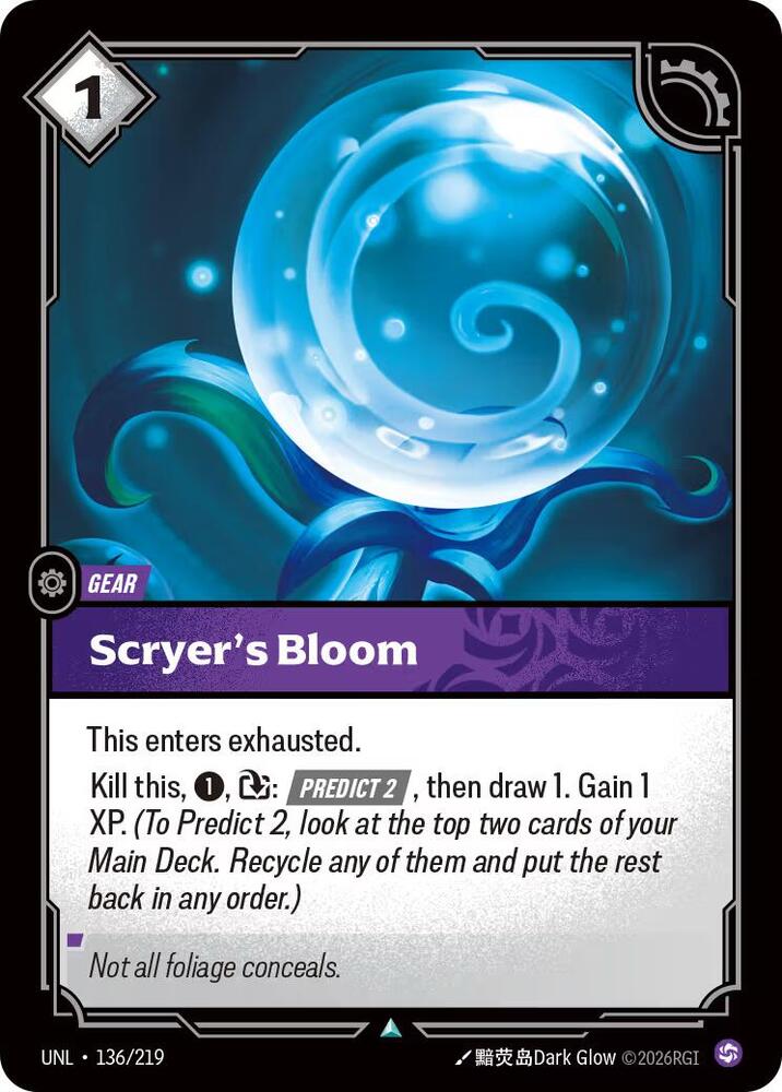 Scryer's Bloom - Unleashed (Uncommon) [UNL-136] — riftbound card Immagine principale del prodotto