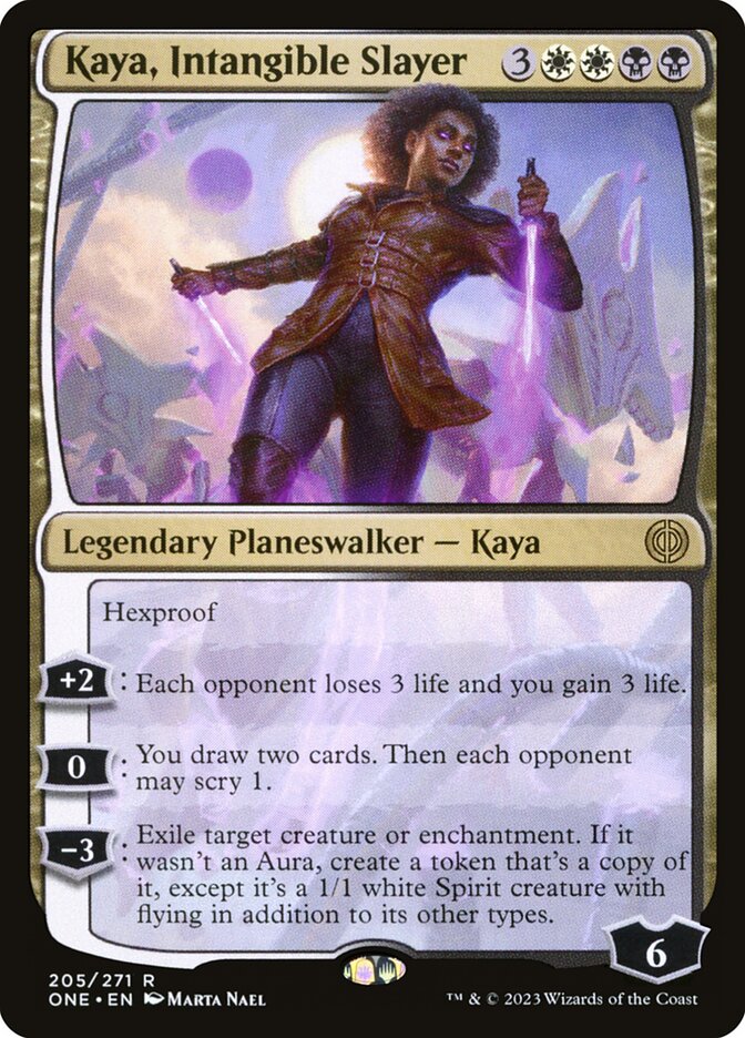 Magic-kaart Kaya, Intangible Slayer ONE-205 uit Phyrexia: All Will Be One (Rare) Hauptbild