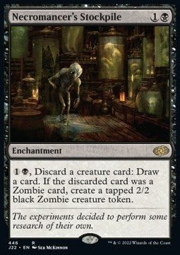 Necromancer's Stockpile - Jumpstart 2022 (Rare) [J22-446] Hover Image