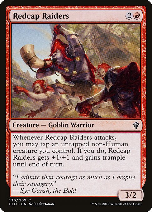 Redcap Raiders – Throne of Eldraine (ELD-136) Magic: The Gathering card