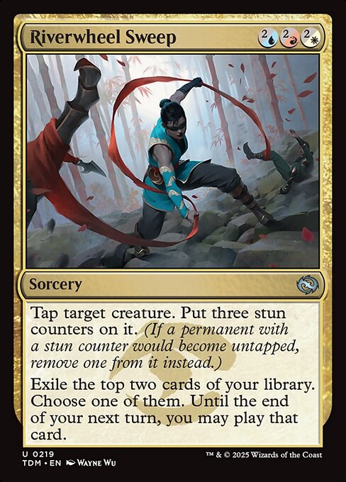 Riverwheel Sweep – Tarkir: Dragonstorm (TDM-219) Magic: The Gathering card