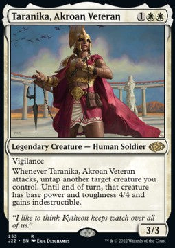 Taranika, Akroan Veteran - Jumpstart 2022 (Rare) [J22-253] Imagen principal del producto