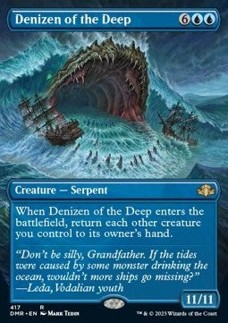 Denizen of the Deep (V.2) - Dominaria Remastered: Extras (Rare) [XDMR-417] Imagen principal del producto