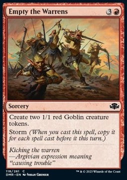 Empty the Warrens - Dominaria Remastered (Common) [DMR-118] Hover Image