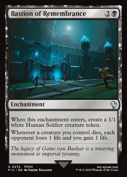 Bastion of Remembrance – Final Fantasy Commander (FIC-274) Magic: The Gathering card | LC-REM-20260804-15339523375436-68846892-3cdb-4a17-aef7-dd7a3aed22ff