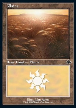 Plains (V.1) - Dominaria Remastered (Land) [DMR-402] Image principale du produit