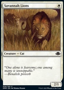 Savannah Lions - Dominaria Remastered (Common) [DMR-24] Hover Image