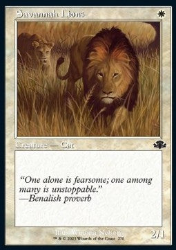 Savannah Lions - Dominaria Remastered: Extras (Common) [XDMR-270] Imagen principal del producto